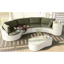 DE- (428) mobiliário de exterior de vime conjuntos de sofá modular